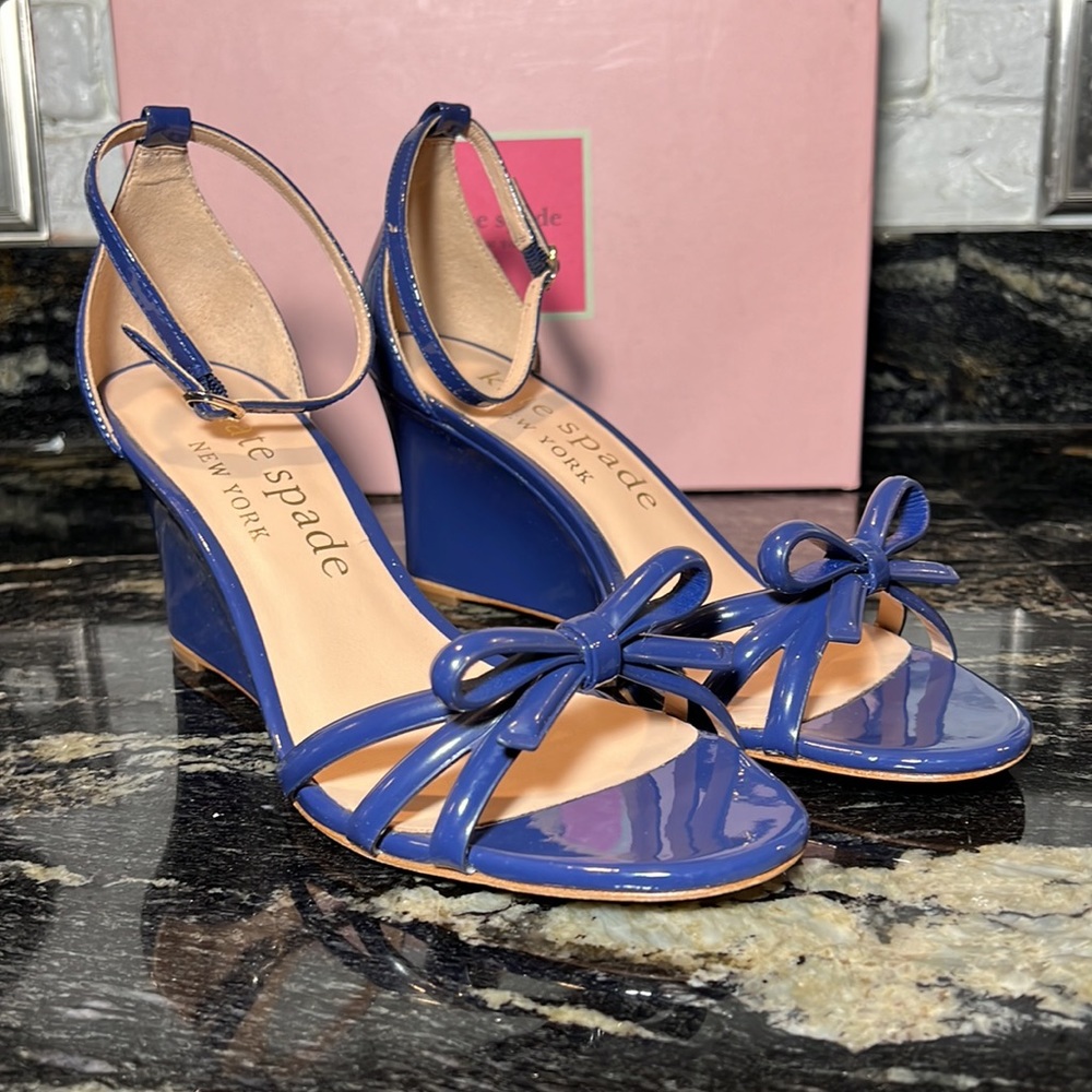 NWOB Kate Spade Flamenco Wedge Sandals, 9.5 - Picture 14 of 17